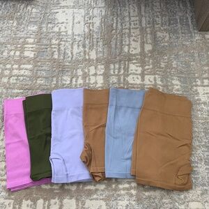 Lot of 3 NYLON/SPANDEX BIKER / YOGA SHORTS - L/XL/XXL